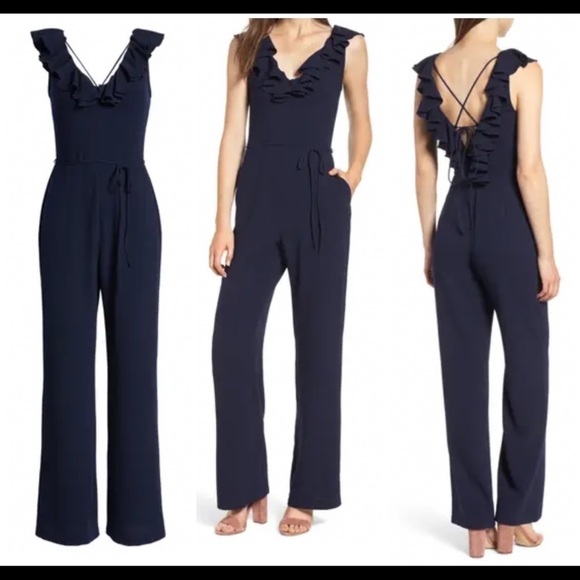 WAYF Ruffle Jumpsuit - Picture 1 of 4
